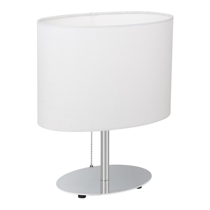 Orren Ellis Portledge 15" Silver Bedside Table Lamp Wayfair
